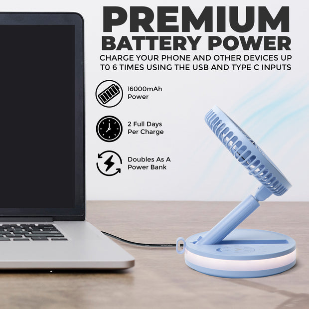 Venty Fan Rechargeable & Portable Fan - 48-Hour Battery Life – V E N T Y